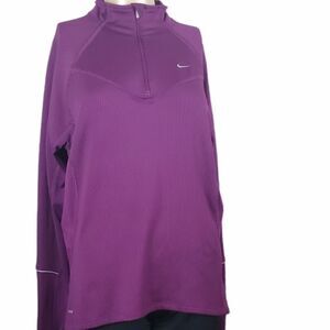 Nike Purple Pullover 1/4 Zip Up Sweatshirt
